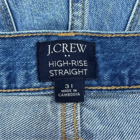 J. CREW Factory Reimagined Premium Edition High Rise Straight Leg - Picture 9 of 14